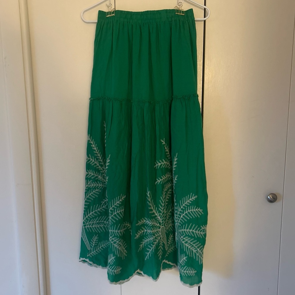 Laffaire Embroidered Maxi Skirt S